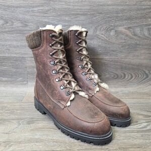 Eddie Bauer Shearling Brown Winter Boots